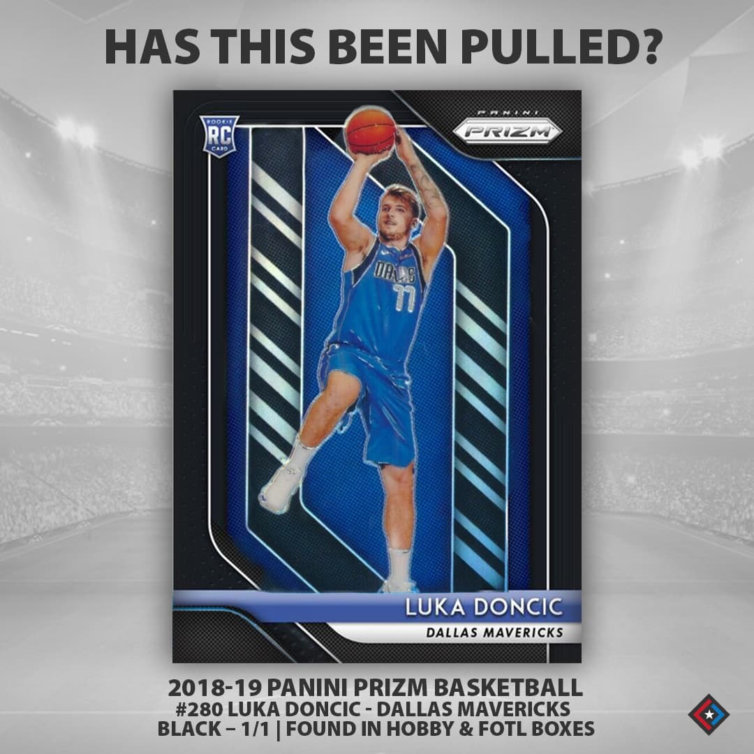 Luka Doncic Prizm Black 1/1 Rookie -- $1,500,000 Offer