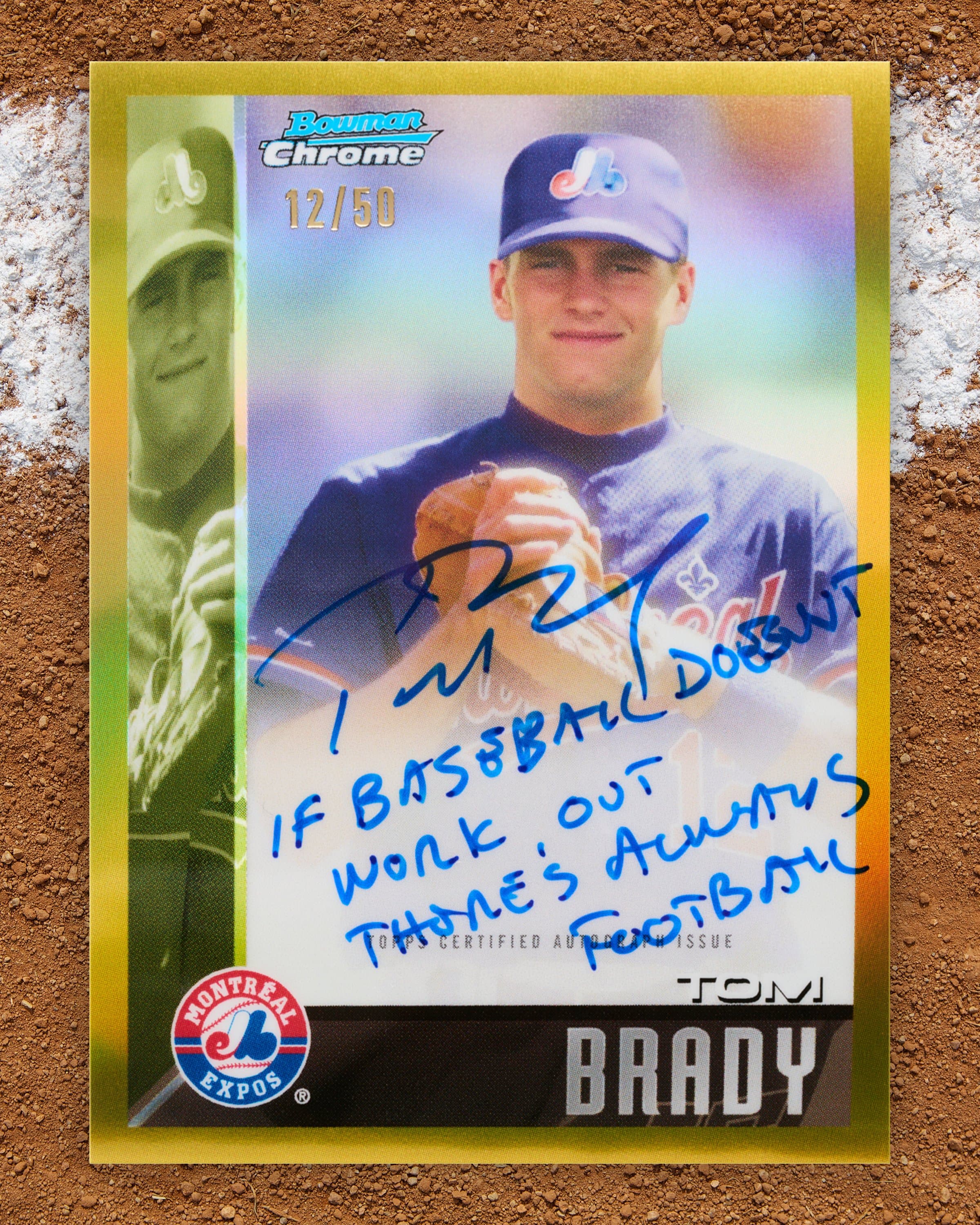 Tom Brady Gold Refractor Auto 12/50 -- $500,000 Bounty