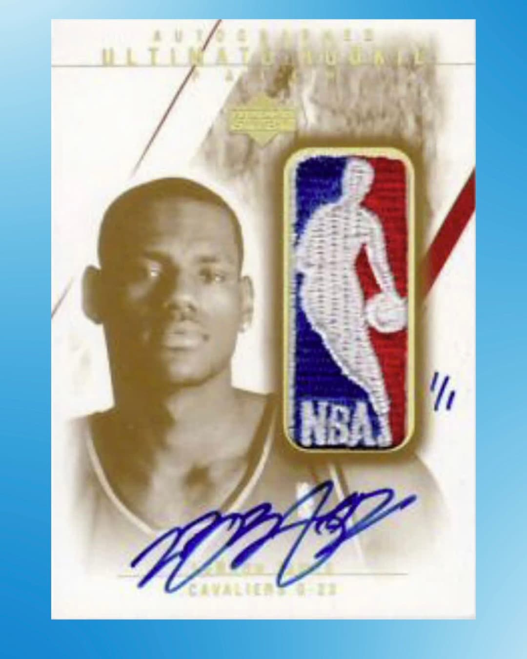 LeBron James 1/1 Ultimate Logoman Auto (Vertical) -- Missing Since 2004